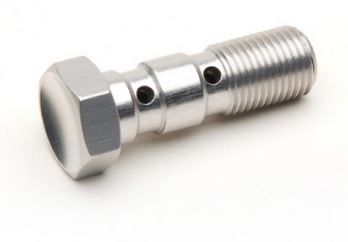 Spiegler Colored Aluminum Anodized Double Banjo Bolts