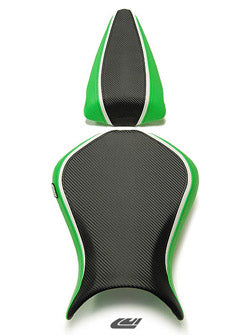 LuiMoto Sport Seat Covers '07-'08 Kawasaki ZX6R - Lime Green