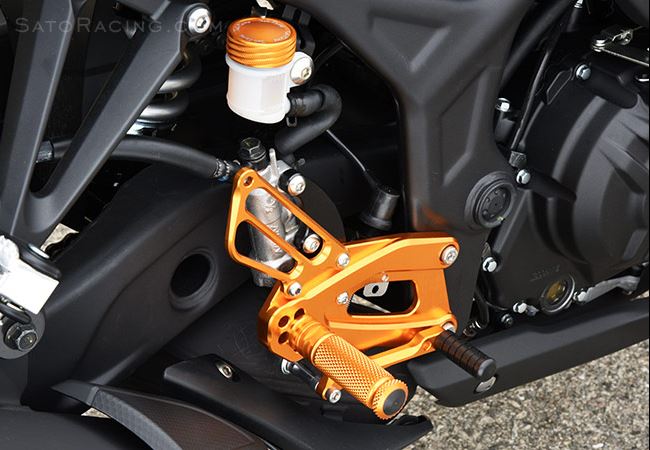 Sato Racing Adjustable Rearsets 15-25 Yamaha YZF R3/MT-03