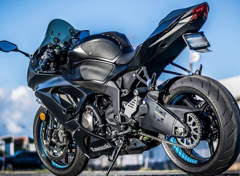 TechSpec Snakeskin Tank Grip Pads (5pcs) 13-25 Kawasaki ZX6R