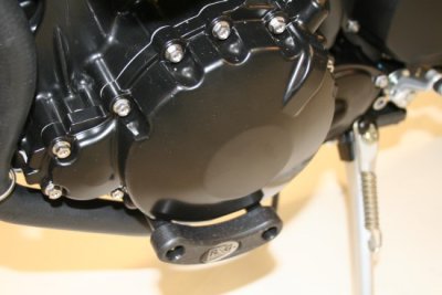 R&G Racing Left & Right Side Engine Case Sliders for Triumph '05-'15 Speed Triple, '12-'15 Speed Triple R