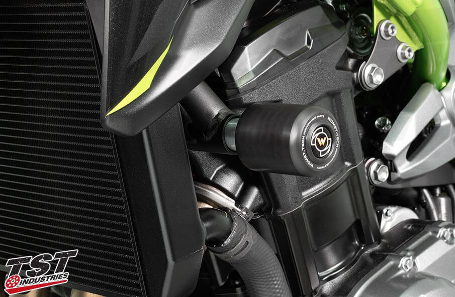 Womet-Tech Endurance Race Frame Sliders for '17- Kawasaki Z900