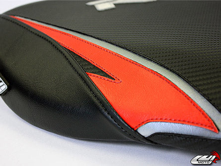 LuiMoto Tribal Blade Seat Cover 07-12 Honda CBR600RR - Black/Red/Silver