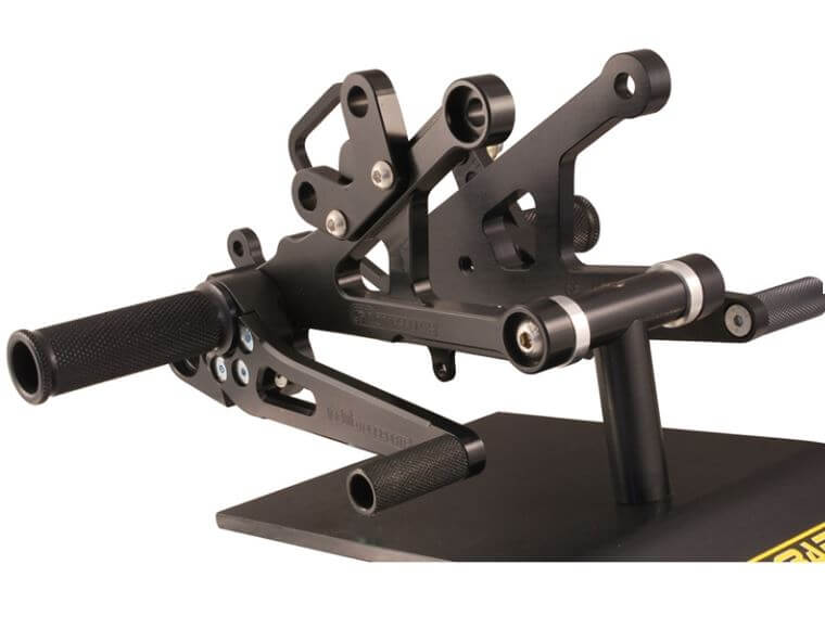 Woodcraft Complete Rearset Standard Shift for '06-'16 Yamaha YZF-R6