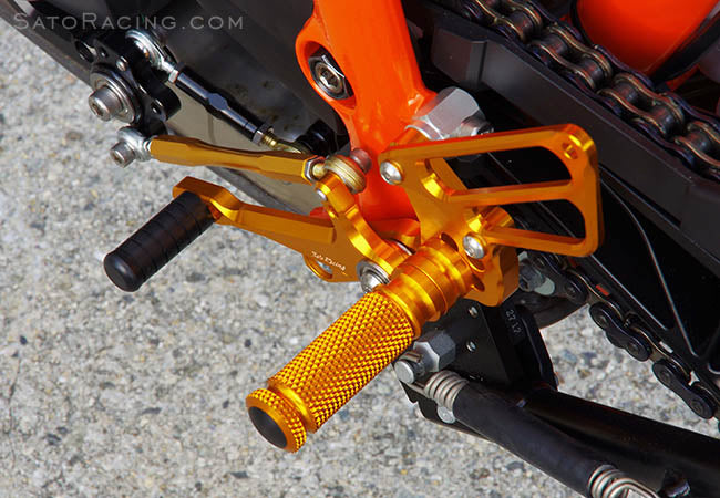 Sato Racing Adjustable Rearsets for 2012-2013 KTM 690 Duke