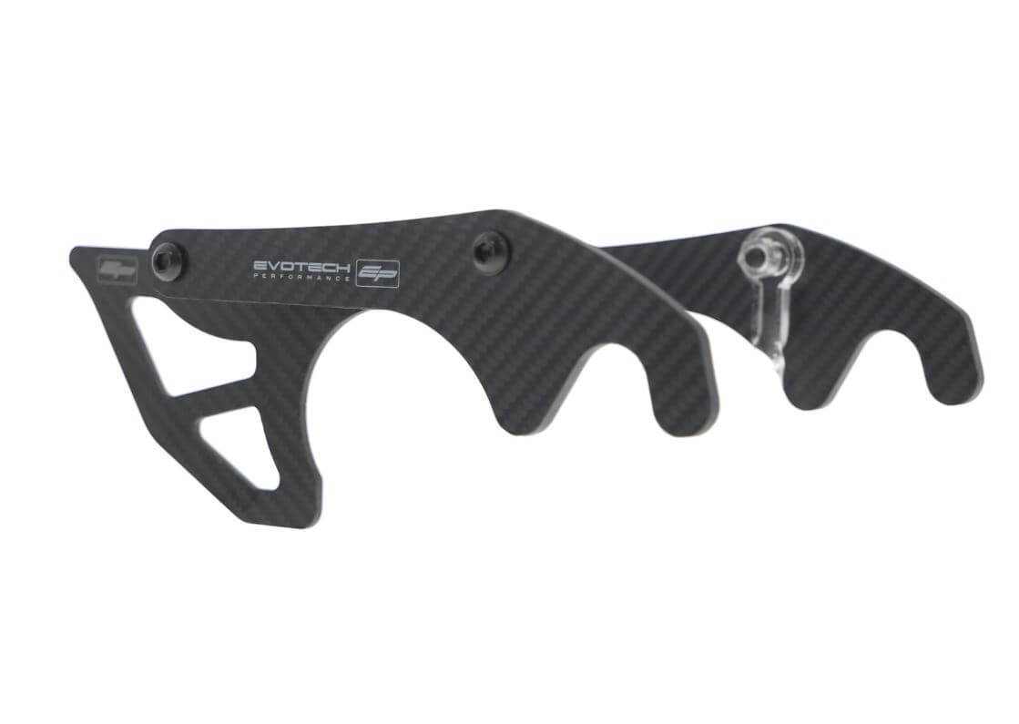Evotech Performance Carbon Fiber Toe Guard + GP Style Paddock Stand (Pairs) '15-'20 Yamaha R1/R1M/R1S, '16-'20 FZ-10/MT-10, '17+ R6
