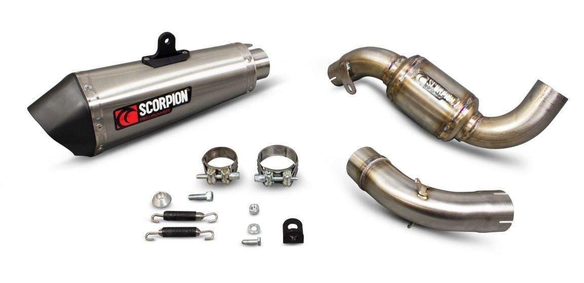 Scorpion Serket Taper 3/4 Slip-On Exhaust System '13-'16 KTM 390 Duke