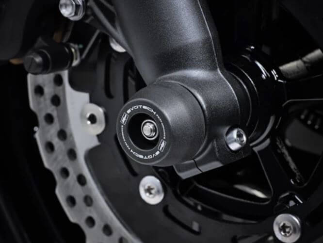 Evotech Performance Front Axle Sliders '17-'22 Kawasaki Z650/Z650RS/Ninja 650