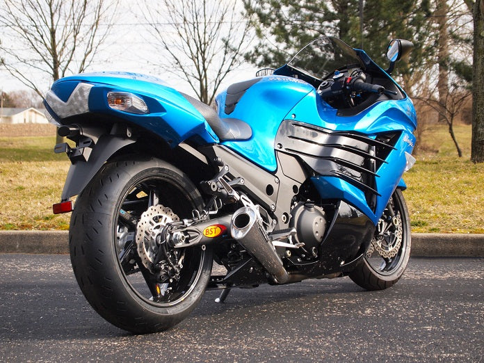 Brocks Performance Alien Head 2 Full Exhaust 14" Muffler 12-24 Kawasaki ZX-14R