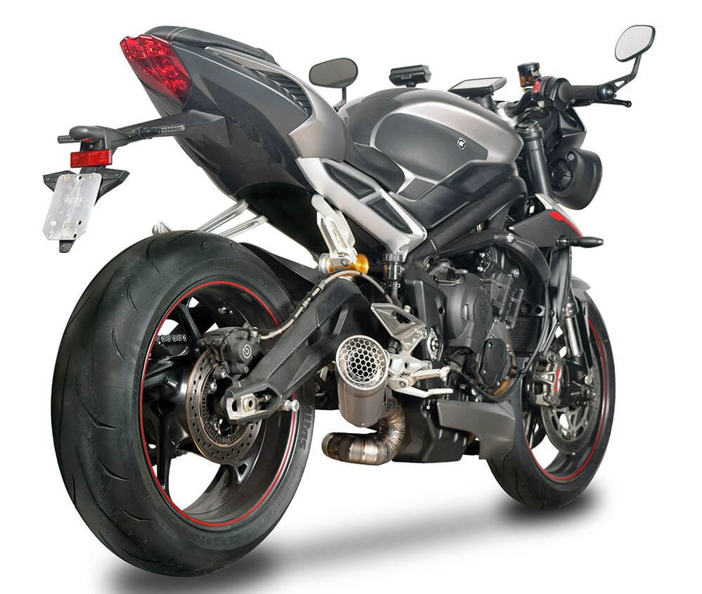 Spark Titanium "GRID-O" Full Exhaust 18-26 Triumph Street Triple 765/R/RS/Moto2