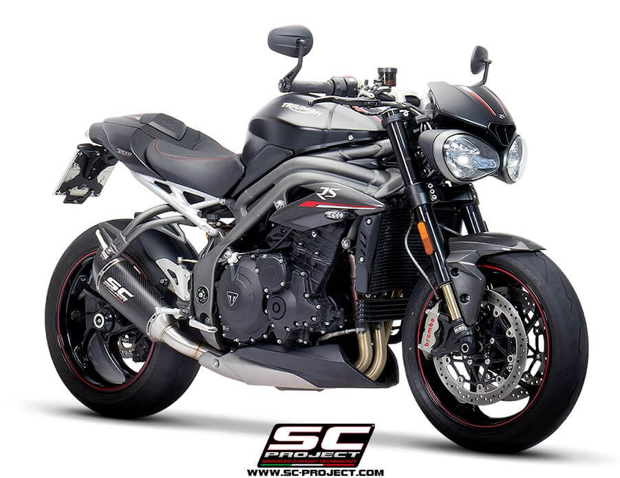 SC Project SC1-R Slip-on Exhausts '18-'20 Triumph Speed Triple 1050/S/RS