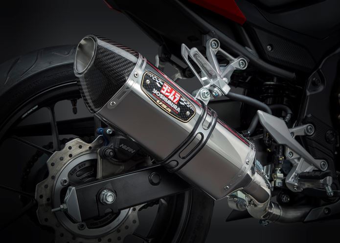 Yoshimura Signature R-77 SS/SS/CF Slip-On Exhaust '16-'18 Honda CBR500R