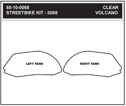 StompGrip Volcano Traction Tank Pad Kit for Ducati 899/1199/1299