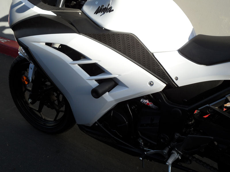 Shogun No-Cut Frame Slider Black for 2013-2015 Kawasaki Ninja 300 Non-ABS