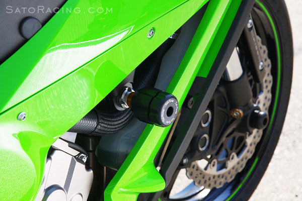 Sato Racing Revolver-Style Frame Sliders for Kawasaki ZX10R 2011