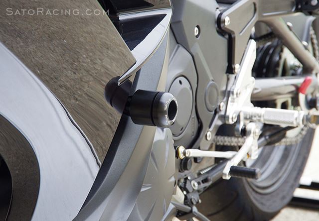 Sato Racing No-Cut Frame Sliders 2012-2015 Kawasaki NInja 650R (ER-6f)