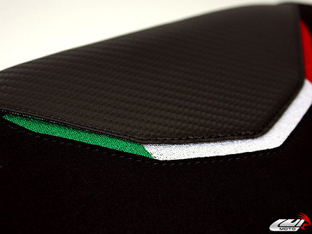 LuiMoto Team Italia Suede Leather Rider Seat Cover '10-'20 MV Agusta F4