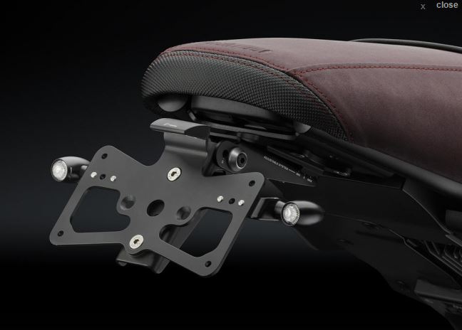 Rizoma Fender Eliminator / License Plate Support '13-'16 Yamaha MT-09 / FZ-09, '16- XSR 900