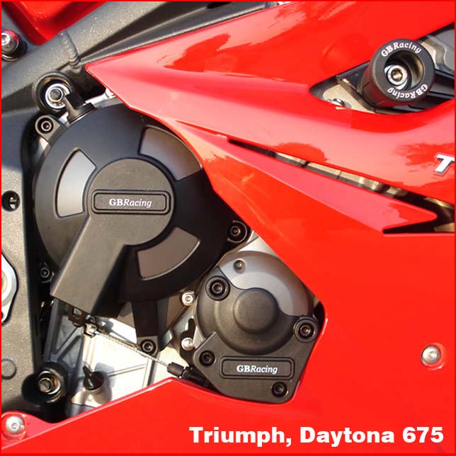 GB Racing STOCK Engine Covers Set 06-10 Triumph Daytona 675, Street Triple