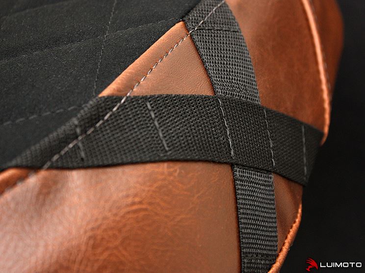 Luimoto Military X Seat Covers 2015+ Ducati Scrambler - Brown/Black