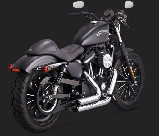 Vance & Hines Shortshots Staggered Full Exhaust System for Harley