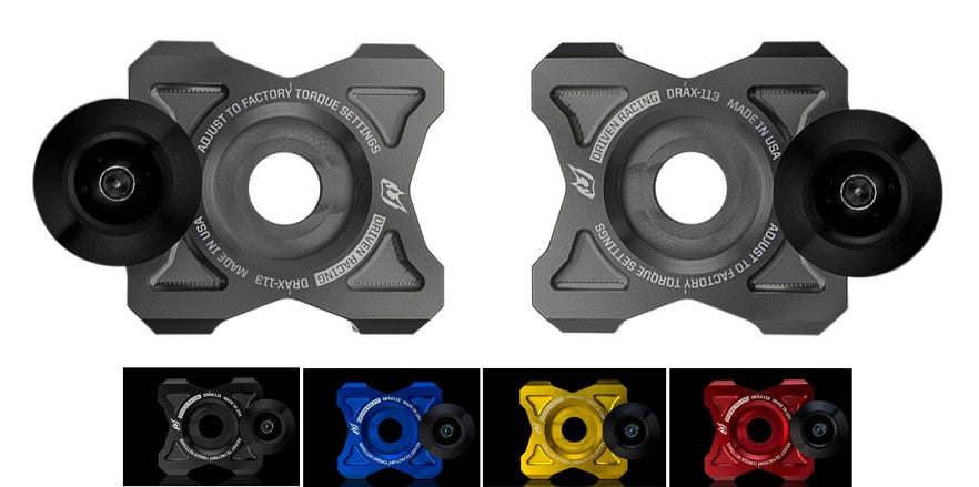 Driven Racing Axle Block Sliders for Kawasaki Ninja 250/300