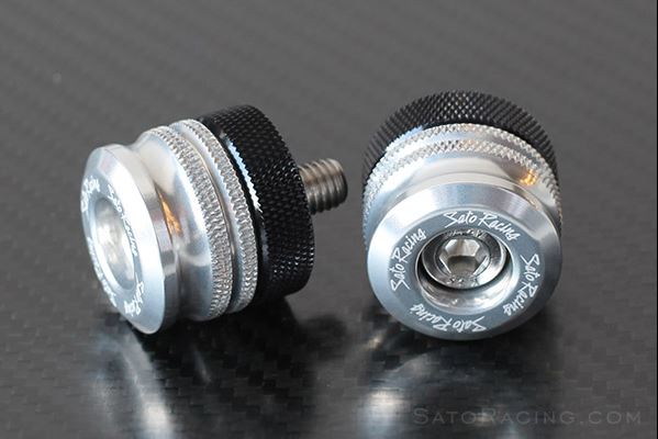 Sato Racing Short-Style Barends with Adapter Collars for Kawasaki & BMW | Size M8