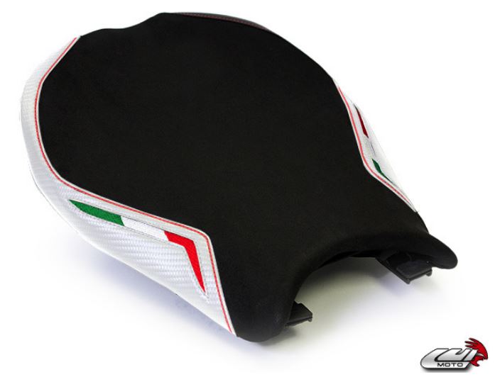 LuiMoto Team Italia Suede Leather Rider Seat Cover Ducati 848/1098/1198