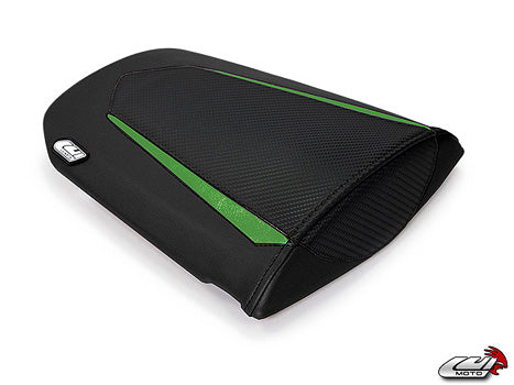 LuiMoto Tribal Blade Seat Cover 07-12 Honda CBR600RR - Cf Black/Green