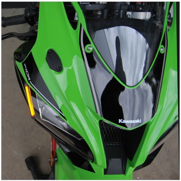 New Rage Cycles LED Front Turn Signals w.Block Off Plates for 2016