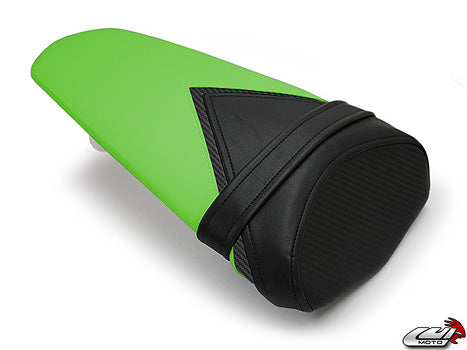 LuiMoto Team Kawasaki Seat Cover 2010-2013 Kawasaki Z1000 - CF Black/Green
