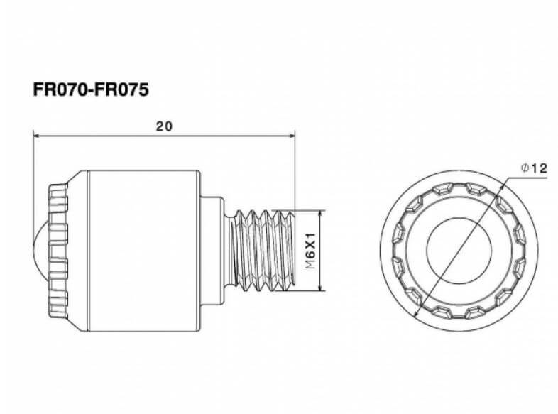 Rizoma FR075BM Light Unit S Indicator (3 functions)