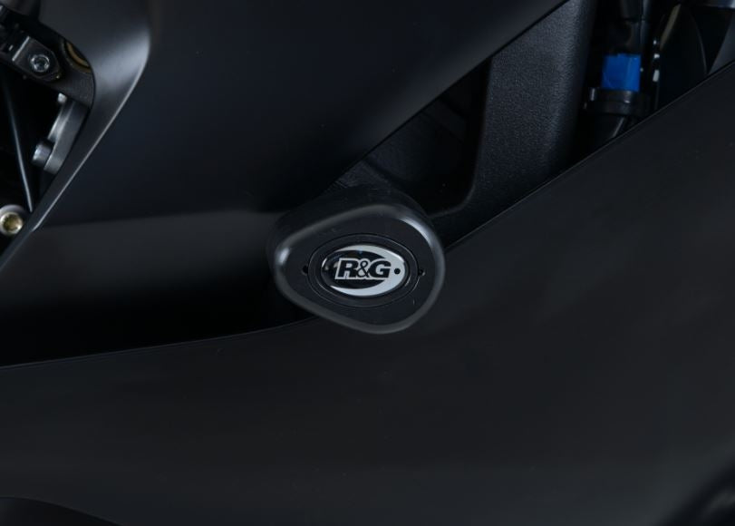 R&G Racing No-Cut Crash Protectors / Frame Sliders 2017+ Yamaha YZF R6 | CP0432BL
