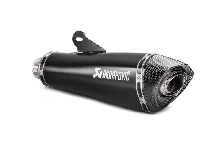 Akrapovic Slip-On Line (Titanium Black) Exhaust System for 2017-2018 BMW R Nine T Scrambler/Racer/Pure