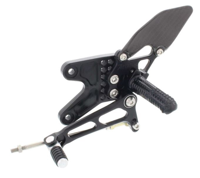 Attack Performance Adjustable Rearsets for 2015-2016 Yamaha R3 | Black