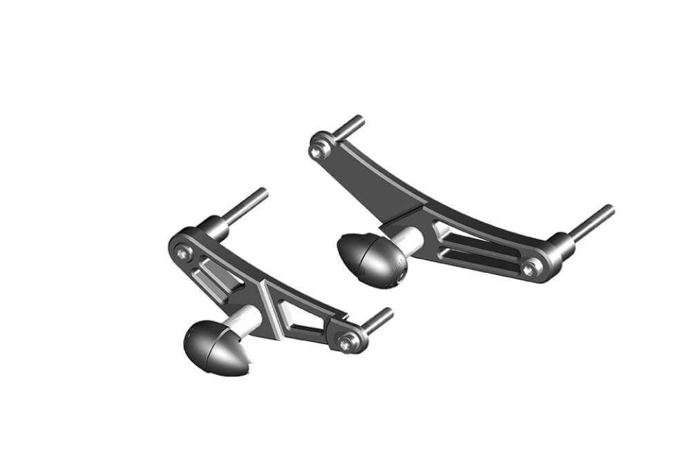 GB Racing Bullet STREET Frame Sliders 06-25 Triumph Daytona 675/R, Street Triple 765/R
