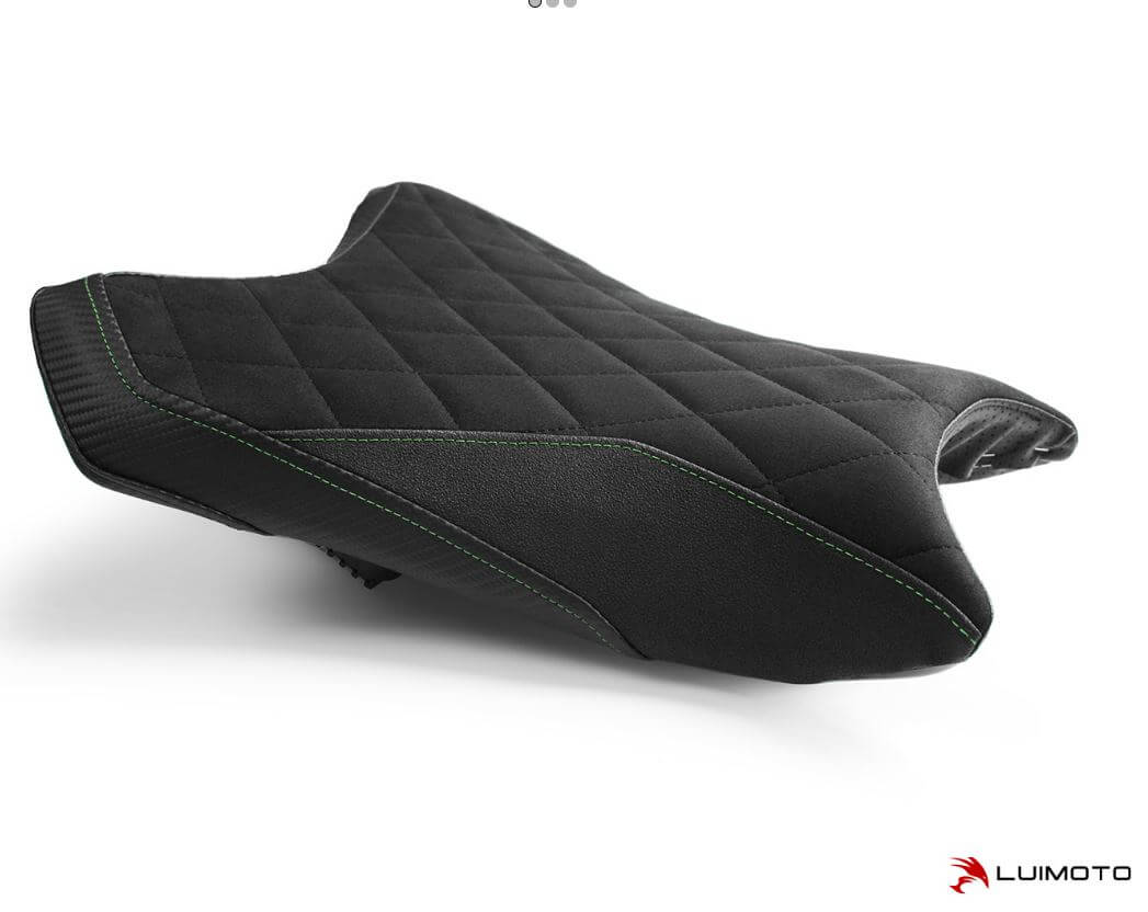 Style Seat Premium 黒 Shop Luimoto Diamond Rider Seat Covers '19-'21 Kawasaki ZX-6R