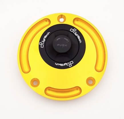 LighTech Quick Release Gas/Fuel Cap for '04-'20 Aprilia RSV/RSV4/Tuono V4 / '09-'16 Ducati Streetfighter 848/1100 (Check Fitment)