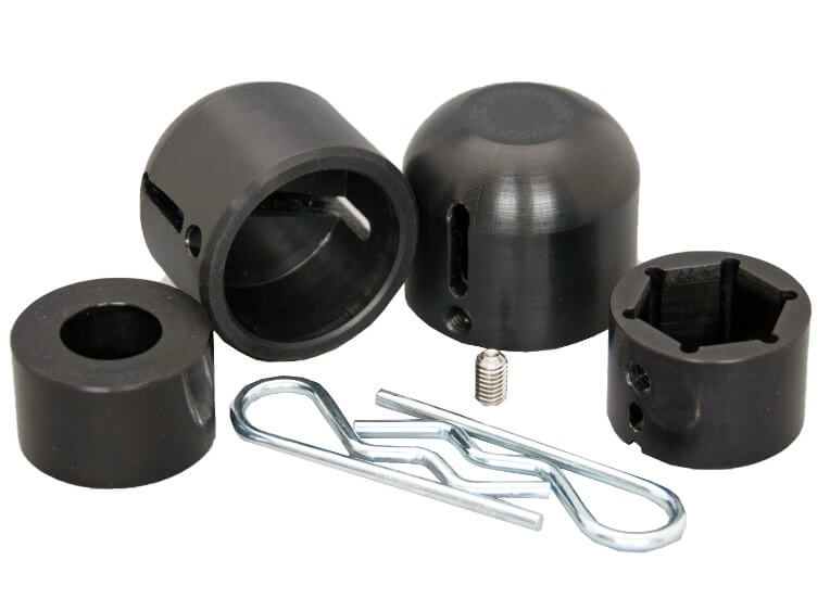 amecajemore Woodcraft Front/Rear Axle Slider Kit '18-'21 Kawasaki Ninja/Z 400