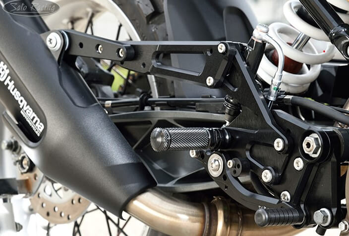 Sato Racing "Standard Version" Adjustable rearsets 2018+ Husqvarna Vitplen/Svartpilen 401