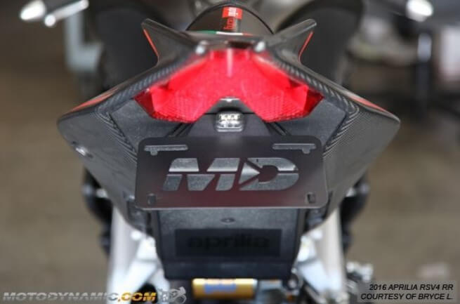 Motodynamic Fender Eliminator Aprilia '09-'20 RSV4/ '11-'20 Tuono V4