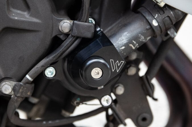 WoodCraft Water Pump Cover w/ Puck '18+ Kawasaki Ninja 400