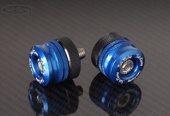 Sato Racing Short-Style Barends with Adapter Collars for Kawasaki & BMW | Size M8