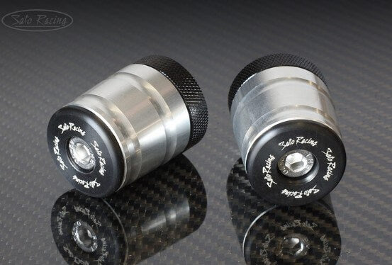 aSato Racing Full Size (35mm) Bar Ends with Adapter Collars for Kawasaki & BMW | Size M8