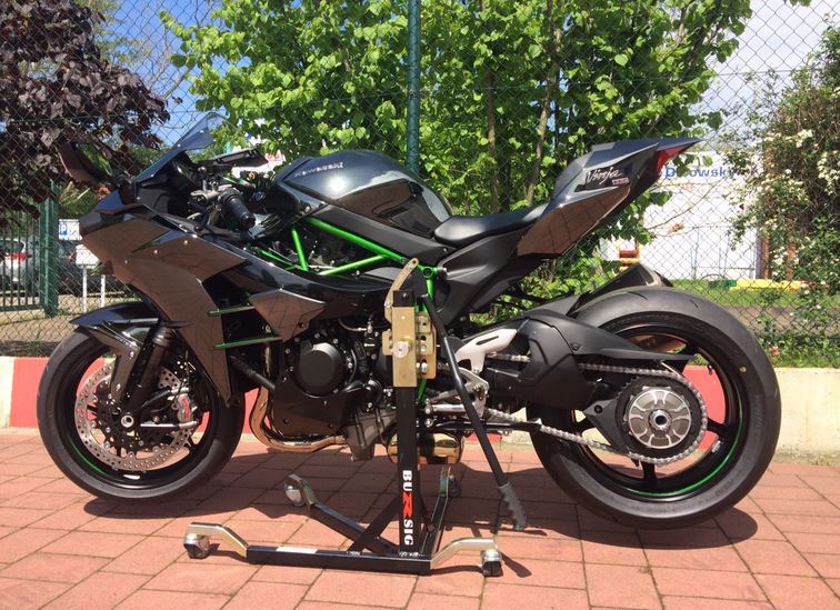 Bursig Center-Lift Stand (Adapter Plate Included) | Black