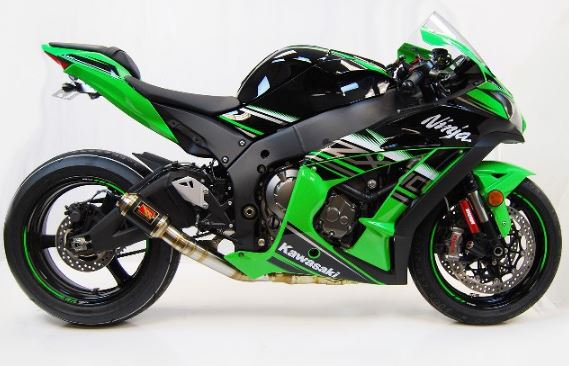 Competition Werkes GP Race Stainless Steel Slip-on Exhaust 2016-2017 Kawasaki ZX10R