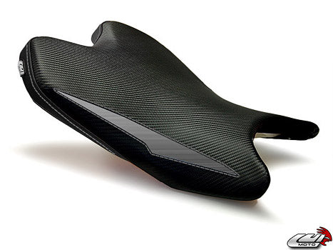 LuiMoto Raven Edition Seat Cover 2008-2015 Yamaha YZF R6 - Cf Black/Al Black