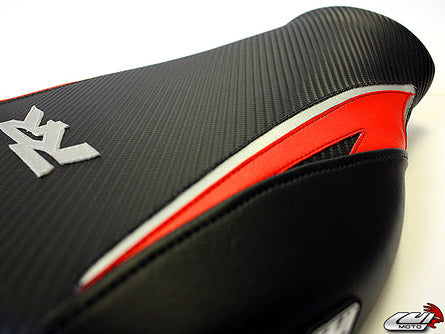 LuiMoto Tribal Blade Seat Cover 07-12 Honda CBR600RR - Black/Red/Silver