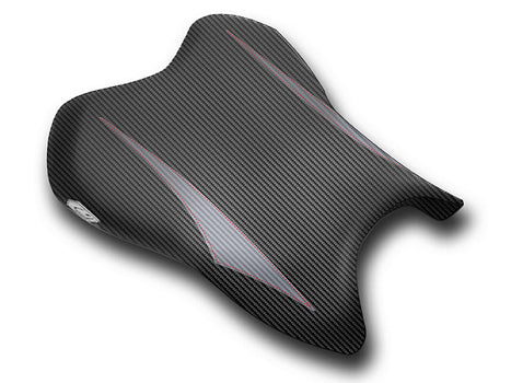 LuiMoto Raven Edition Seat Cover 06-07 Yamaha YZF-R6 - Cf Black/Gunmetal