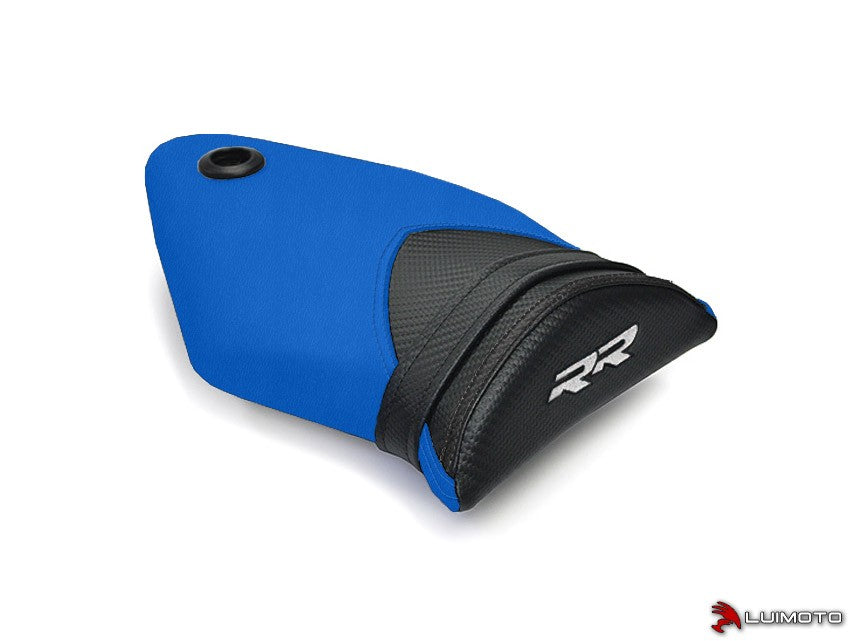 LuiMoto Technik Edition Seat Covers '12-'14 BMW S1000RR - CF Black/Black/Blue